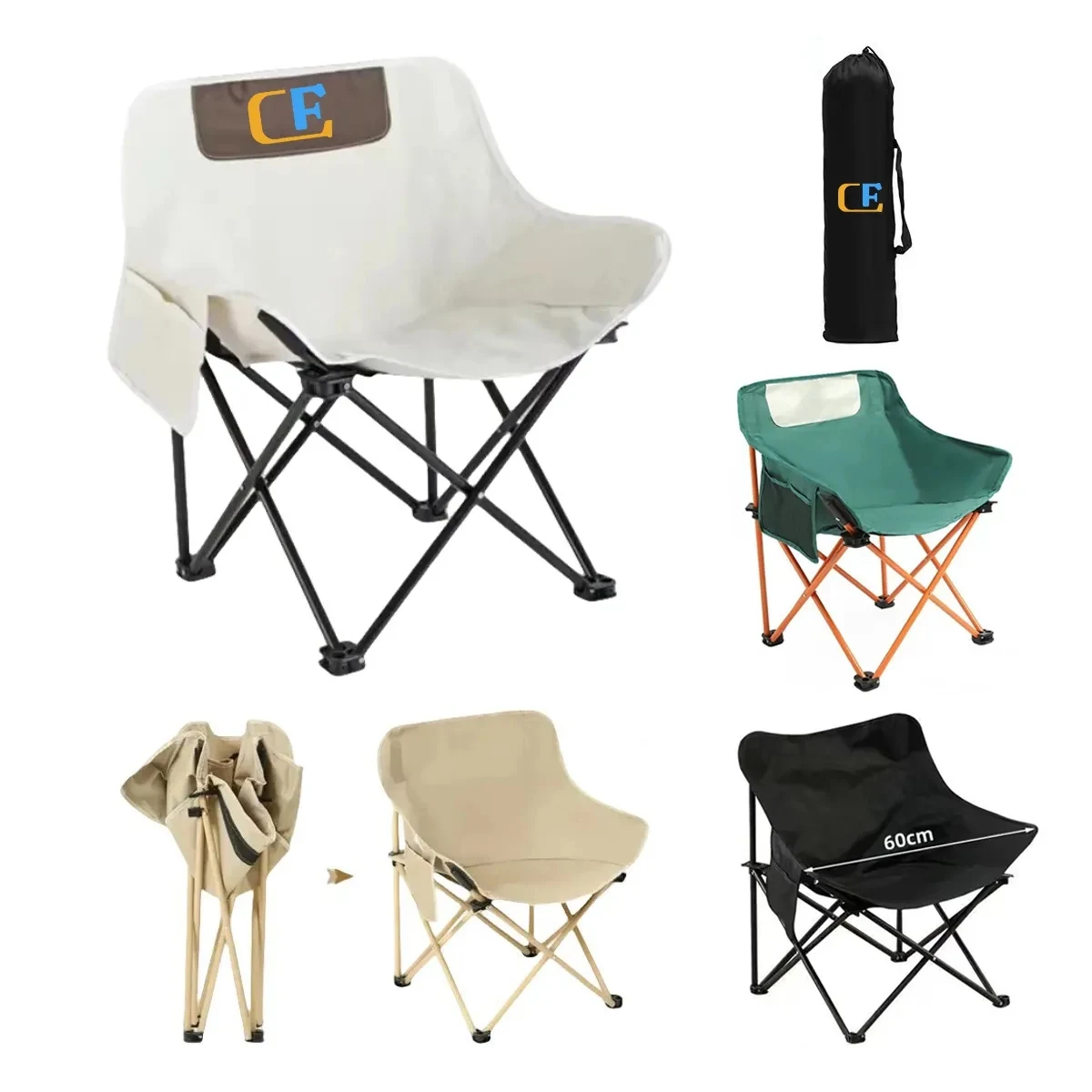 Portable Compact Camping Folding Chair with Carry Bag 1