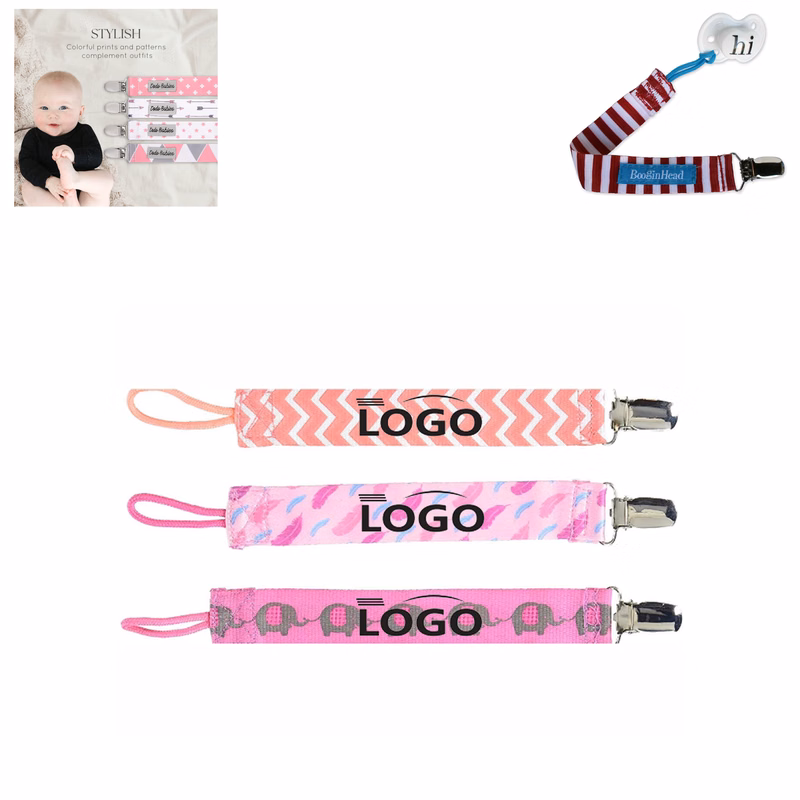 Baby Pacifier Strap Clip With Your Brand