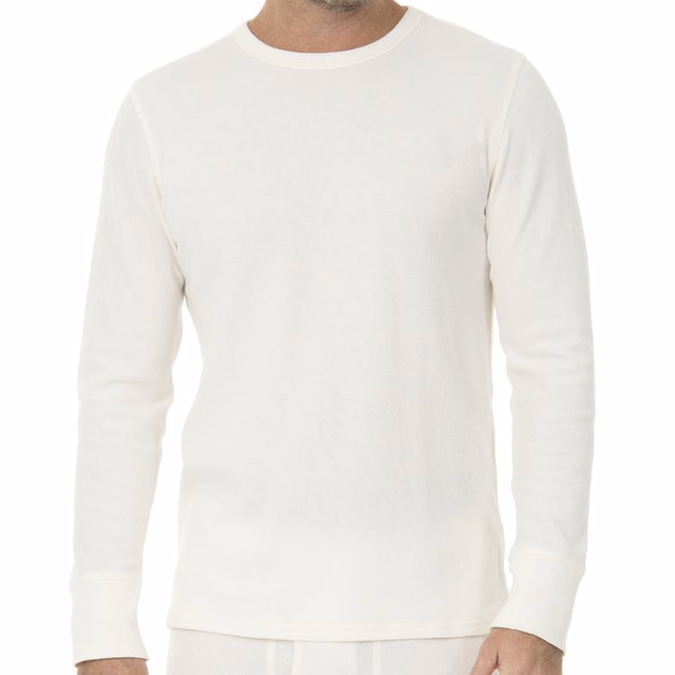 Men's Thermal Tops - White 3XL