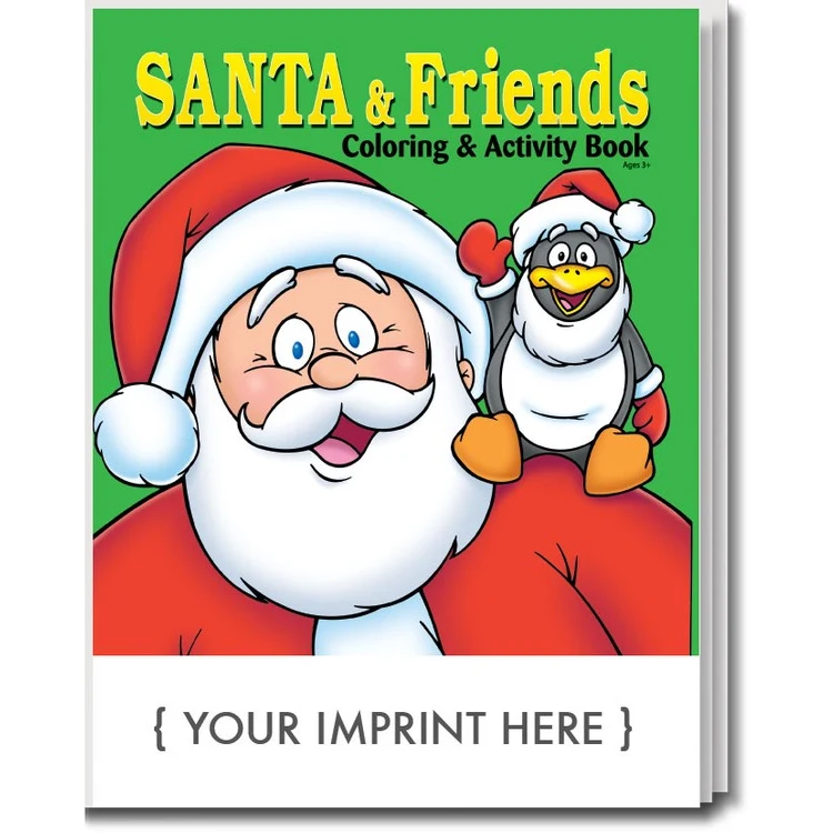 COLORING BOOK - Santa and Friends Coloring Book 1