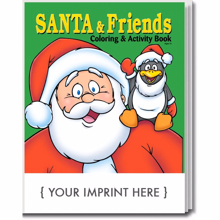 COLORING BOOK - Santa and Friends Coloring Book