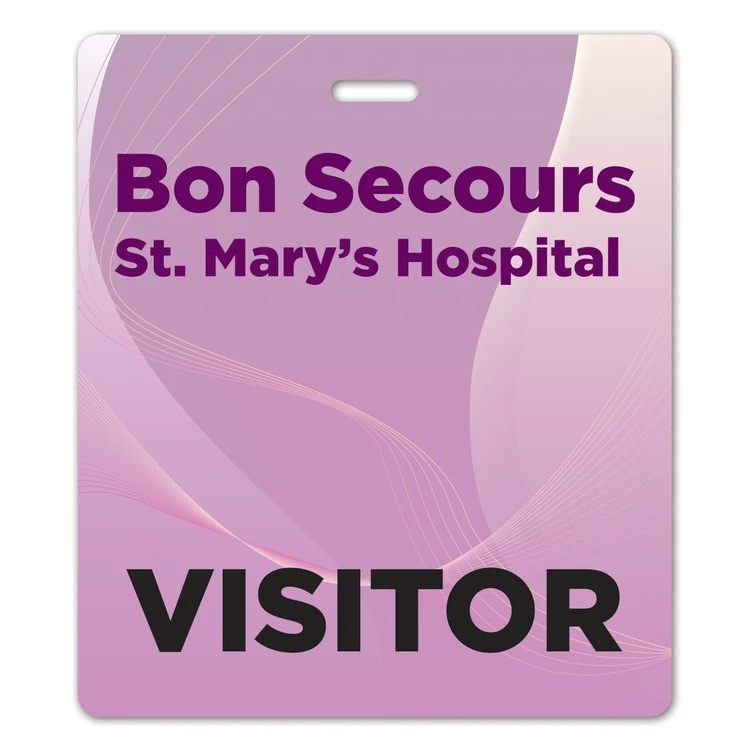 Full Color 50 Mil Name Badge (3.375"X3.875") Rectangle 1