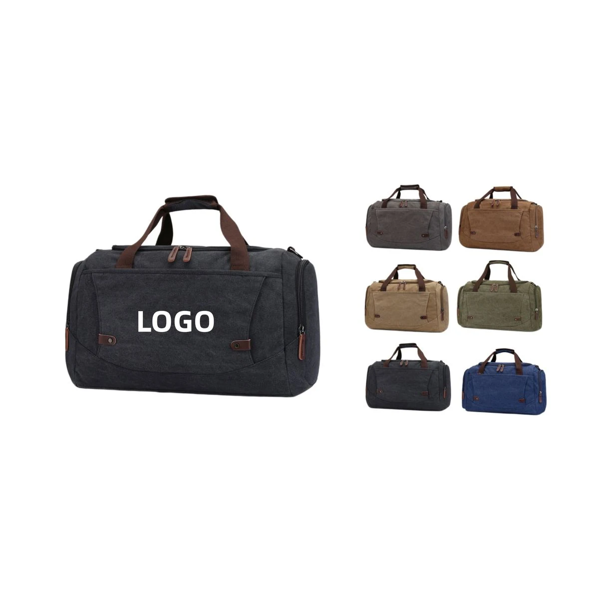 Washed Canvas Large Capacity Travel Duffel 1