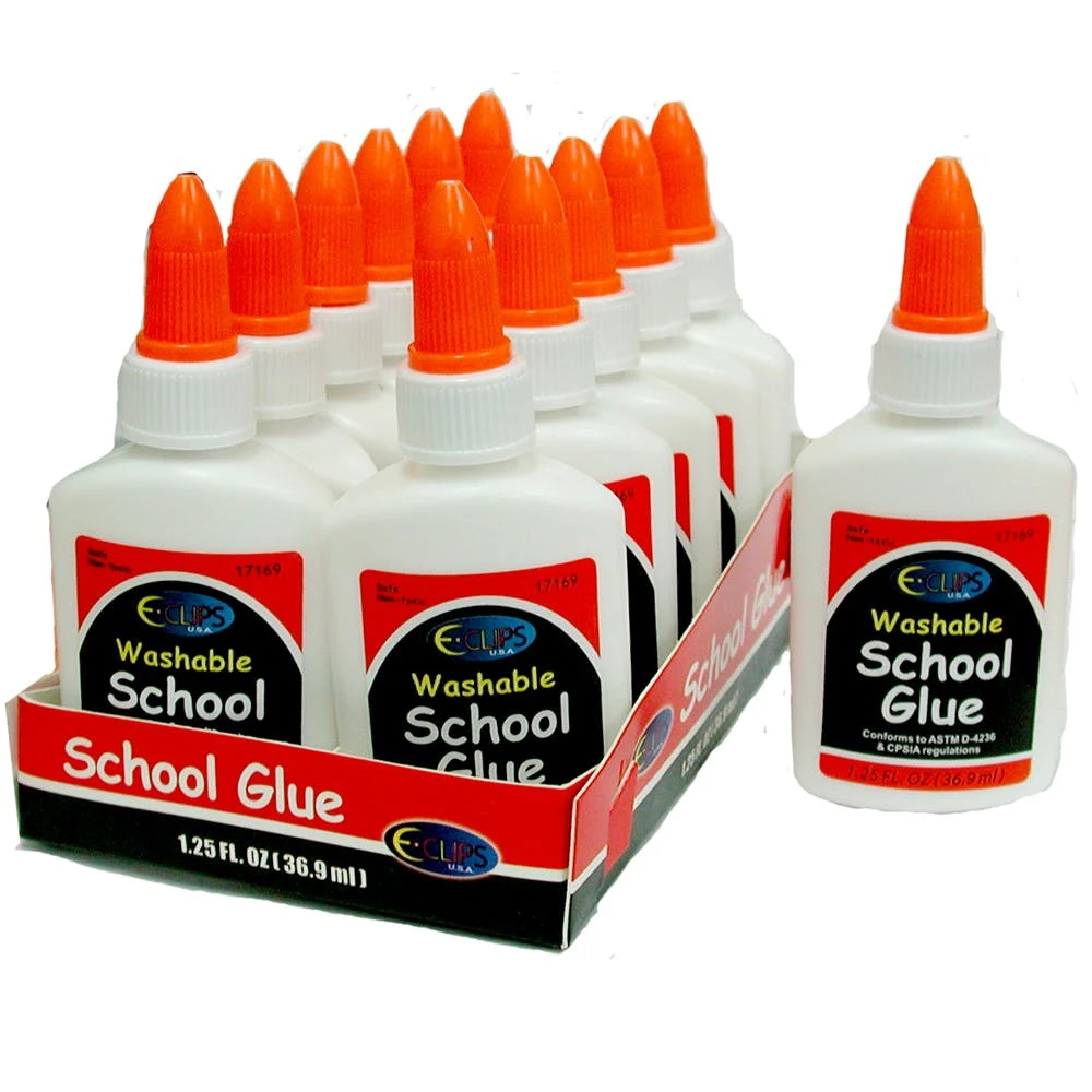 White School Glue - Washable 1.25 oz 24 Pack 1