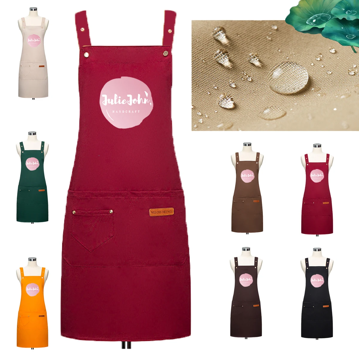 Kitchen Apron with Water and Oil Resistance 1