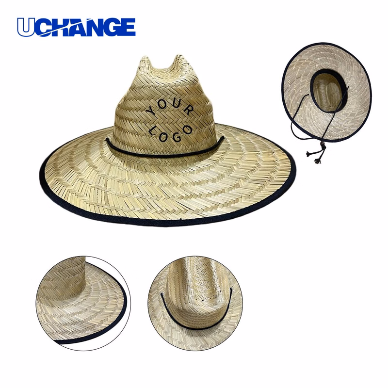 Wide Brim Straw Hat Headwear for Beach and Picnic