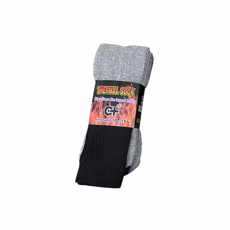 Adult Thermal Socks - Black Size 10-15