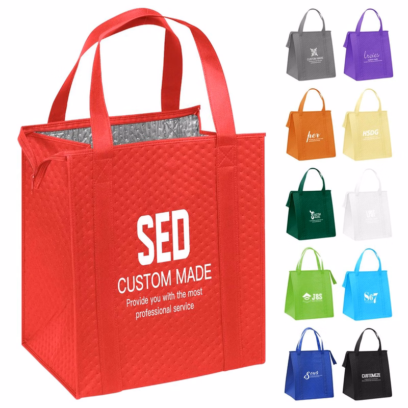 Reusable Non Woven Insulated Grocery Tote Bag