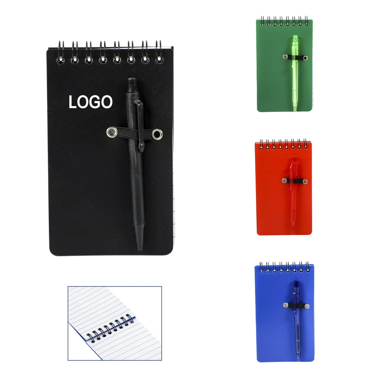 Top Bound Notebook With Pen 1