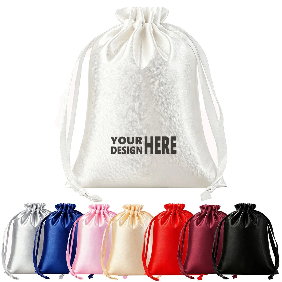 Satin Drawstring Jewelry Gift Pouch 1