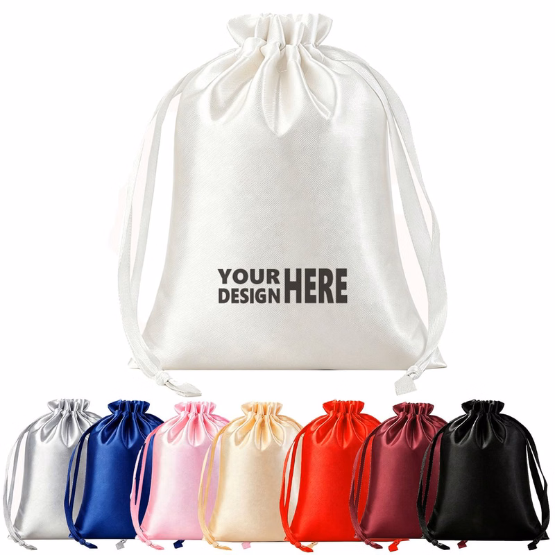 Satin Drawstring Jewelry Gift Pouch