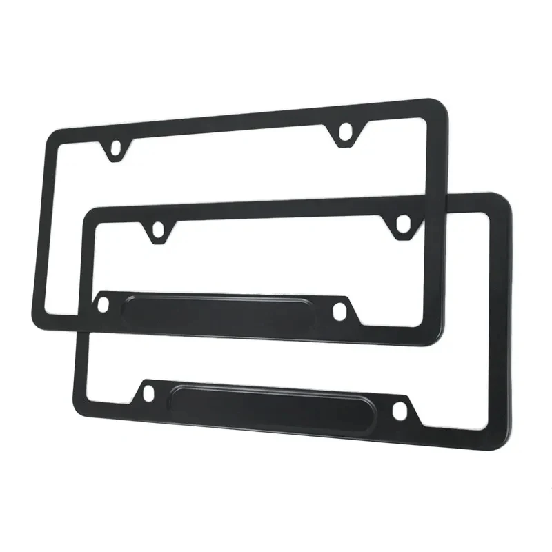 Grooved Aluminum Alloy American Car License Plate 1