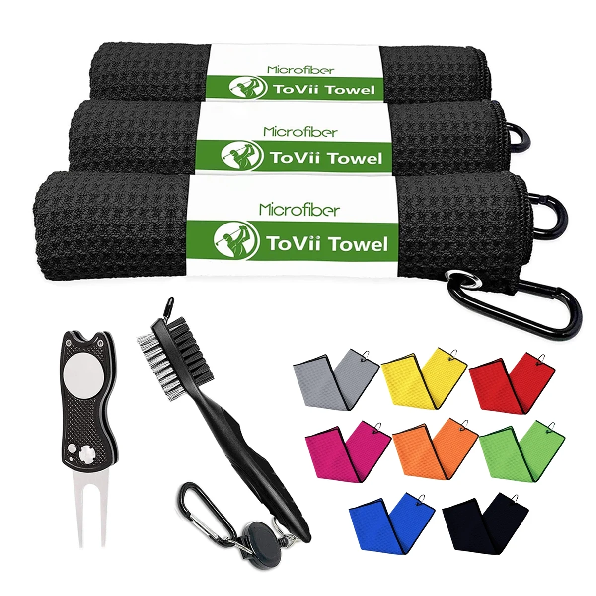 3 Pack Golf Towel Set 1