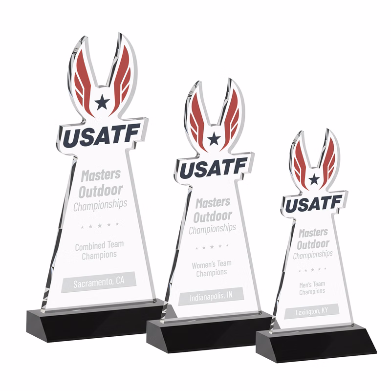 EdgeCraft Tapered Award on Mitered - Black (via Air)