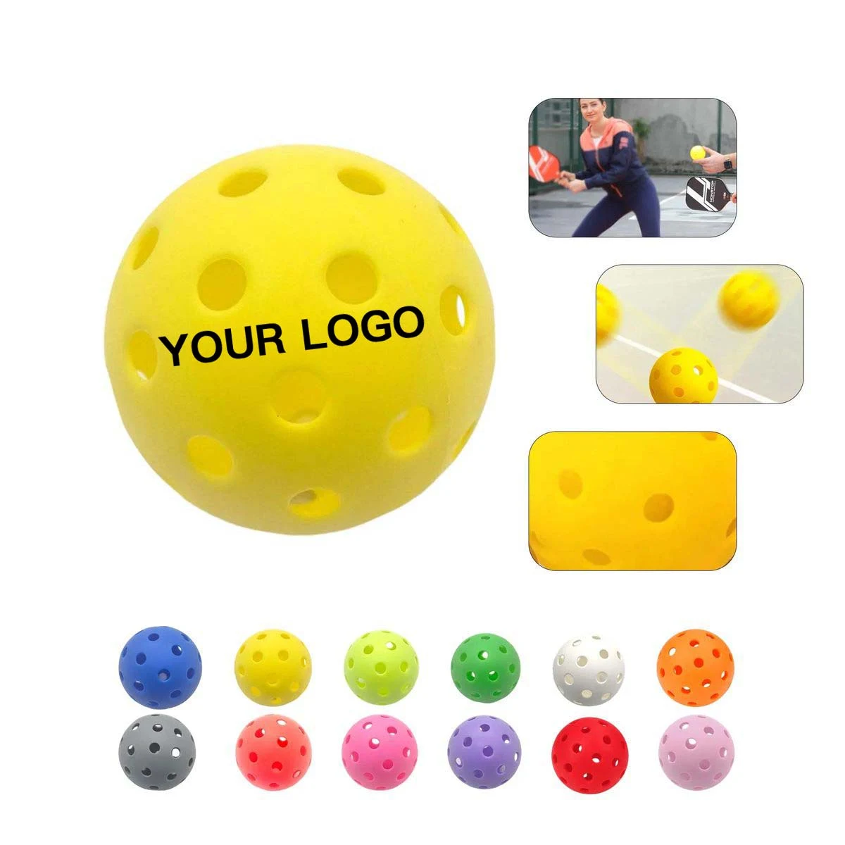 Plastic Pickleball Ball 40 Holes for Court Activities 1