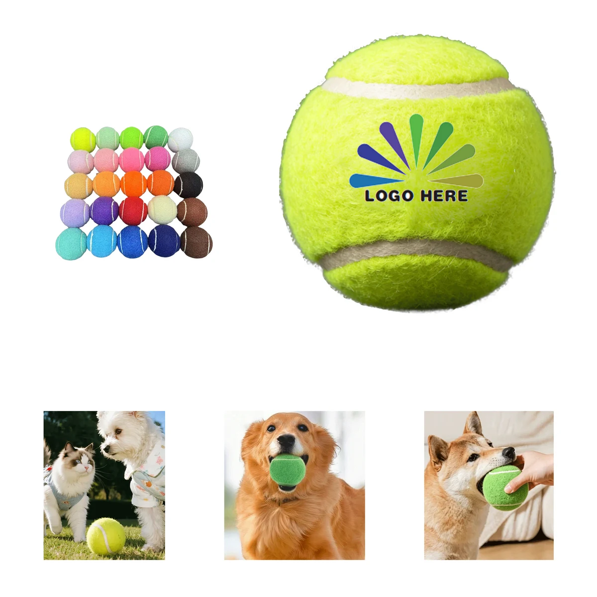 2.5 Inch Pet Fetch Ball 1