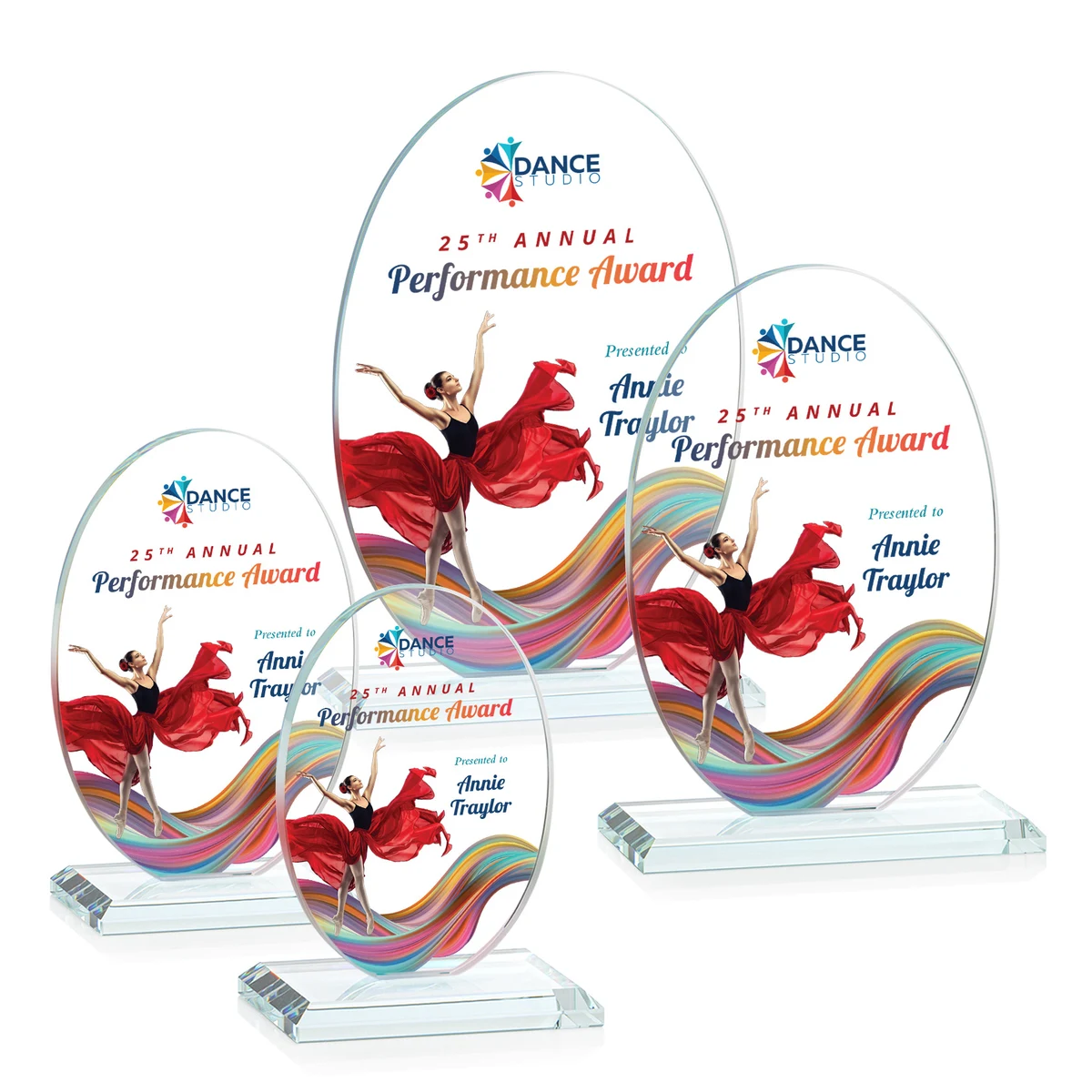 Austin (Vert) VividPrint™ Award - Clear 1