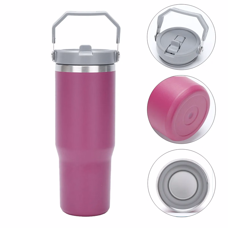 30 Oz Flip Stainless Steel Insulation Cup All-Over Printing