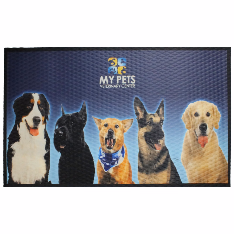 Floor Impressions Indoor/Outdoor All-Rubber Logo Mat (4'x6')