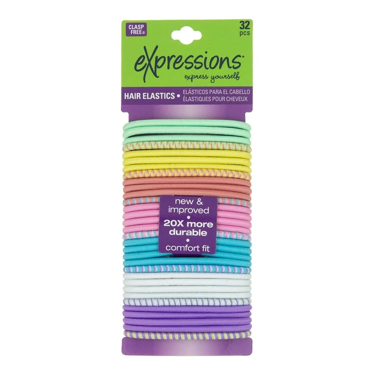 Hair Ties - Pastel 32 Pack 1