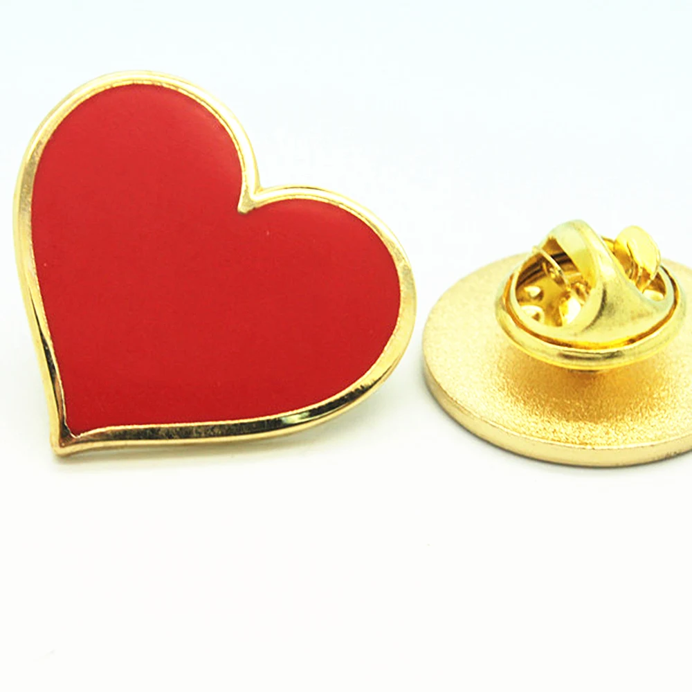 Heart Shape Lapel Pins 1