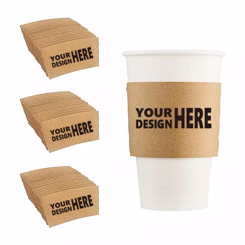 Full Color Corrugated Kraft Paper Cup Sleeve
