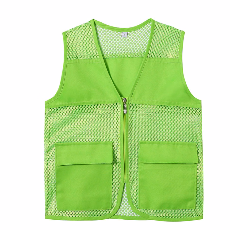 Polyester Mesh Safety Vest With Pocket