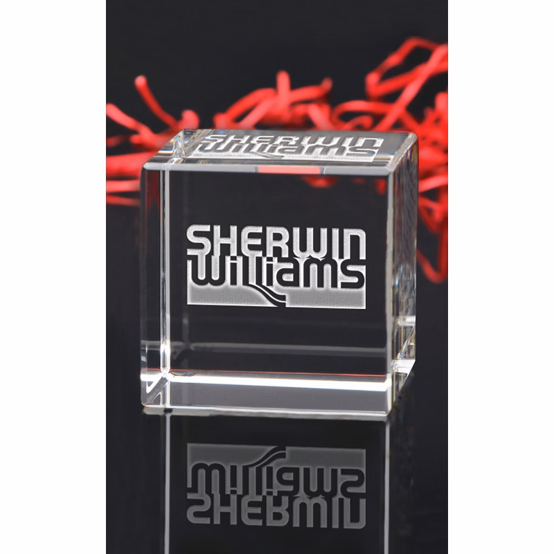 Large Cube Paperweight