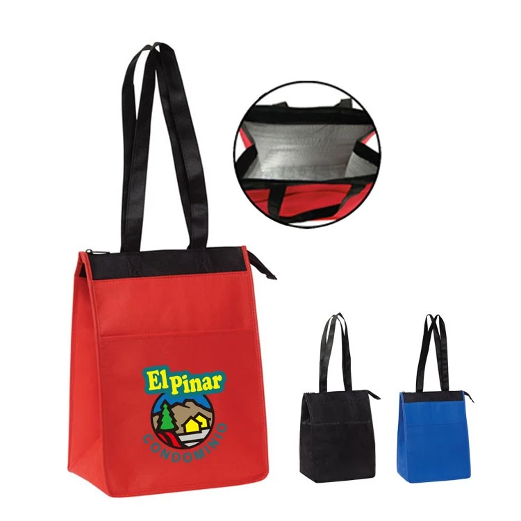 Insulated Lunch Tote w/ Zipper Closure 1
