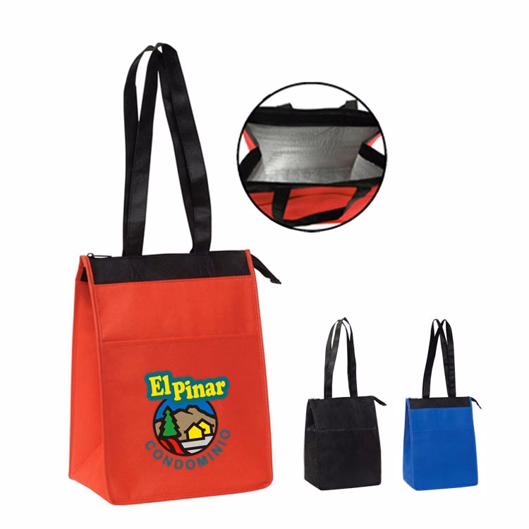 Insulated Lunch Tote w/ Zipper Closure