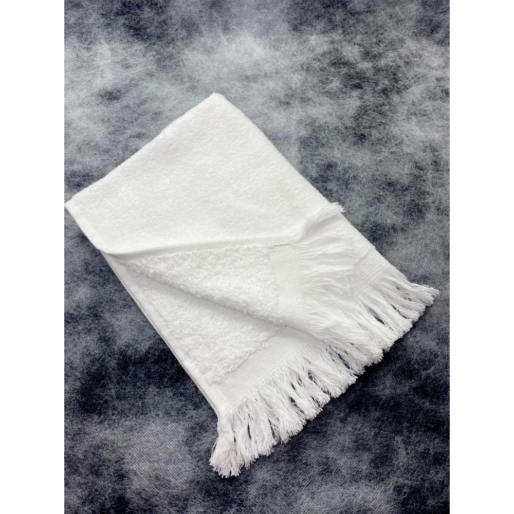 2-Sided Fringe Fingertip 100% Cotton Terry/Velour Towel 1