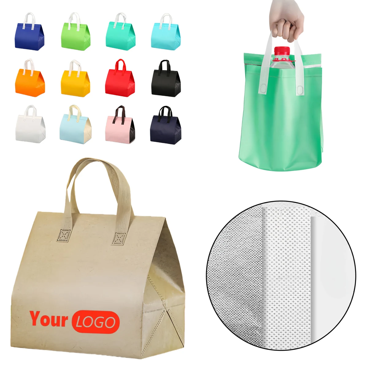 Non-woven Fabric Takeout Thermal Bag 1