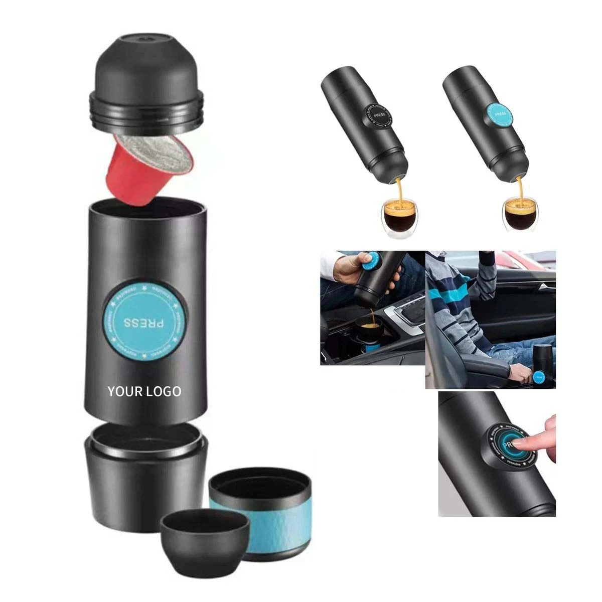 Portable Espresso Coffee Maker with Lithium Battery 1