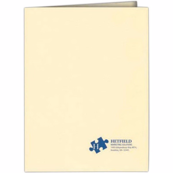 One-piece report cover without window