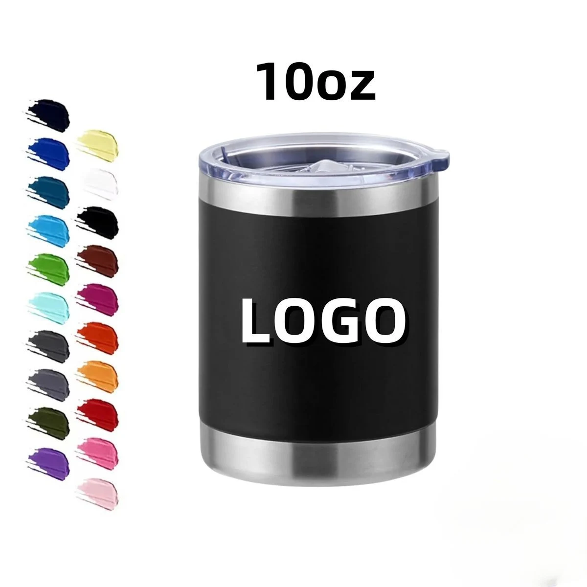 10 oz Stainless Steel Tumbler W/ Lid 1