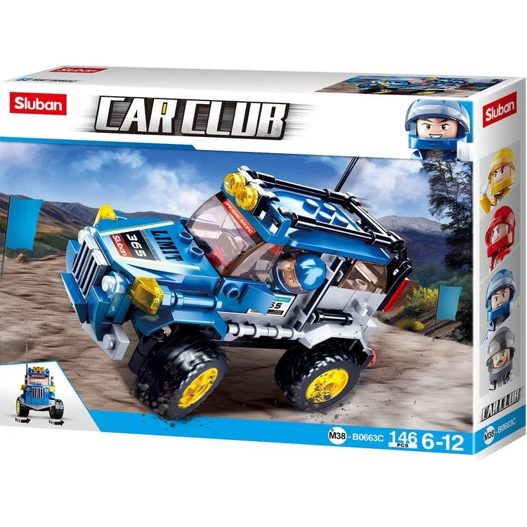 Off-Road Truck Building Brick Kits - Blue 146 Pieces Ages 6+ 1