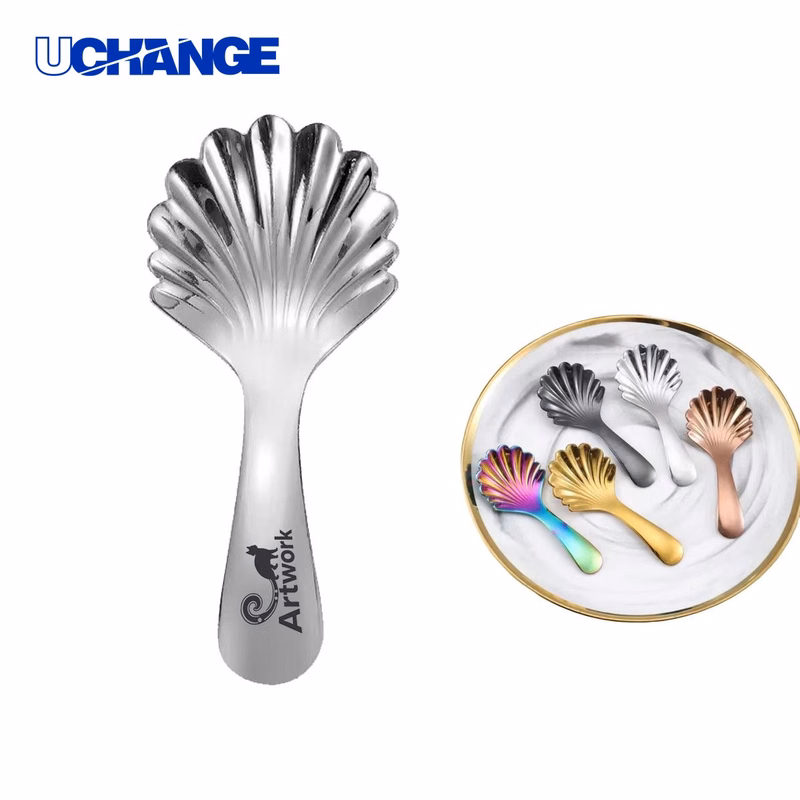 Rainbow Shell Spoon Short Handle Tool