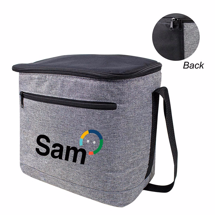 Heather Gray 12-16 Can Vertical Cooler Bag