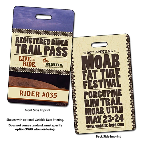 Laminated Plastic Card w/Punch-Out Slit - 3.375x2.125 (2-Sided) 1