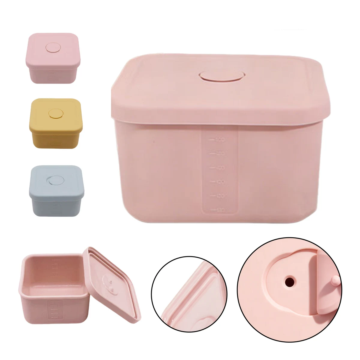 Square Silicone Lunch Box 1