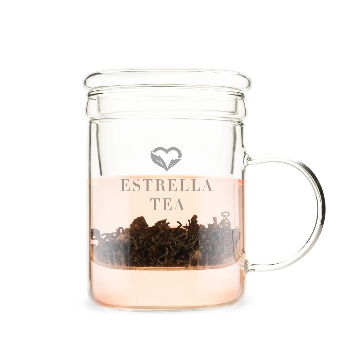 Pinky Up® Blake Glass Tea Infuser Mug 1