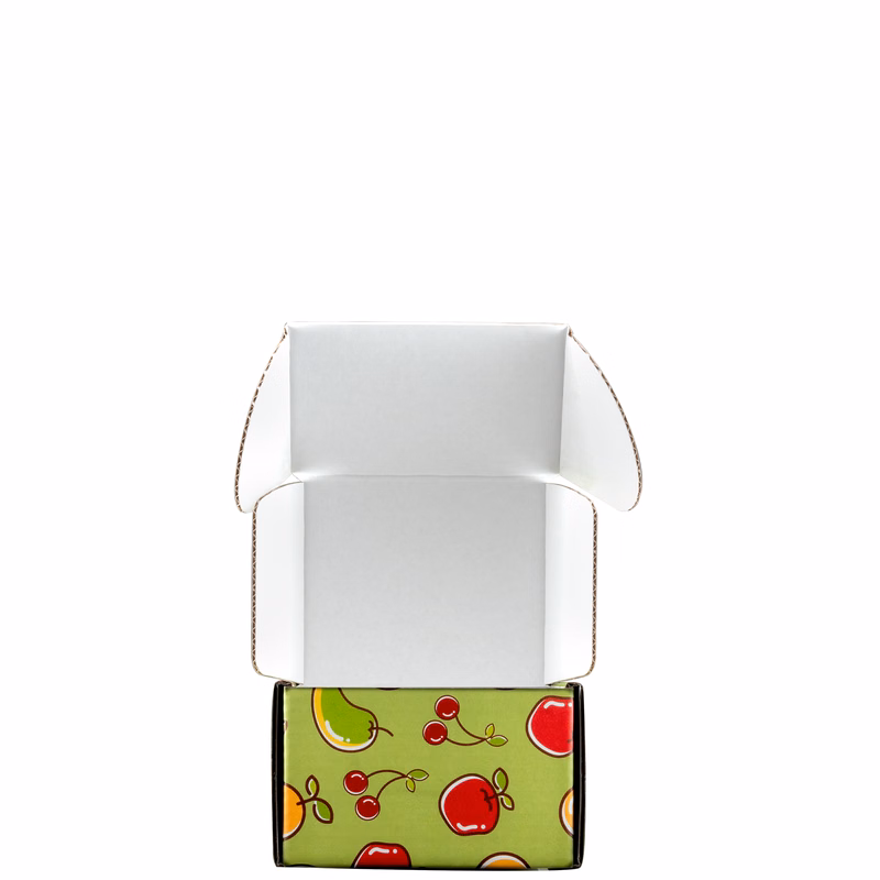 Mailing Box B-Flute 6.000" x 5.000" x 4.000" Group B - 120 sq in White Digital Print