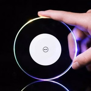 Led Luminous Round Coaster Cup Mat