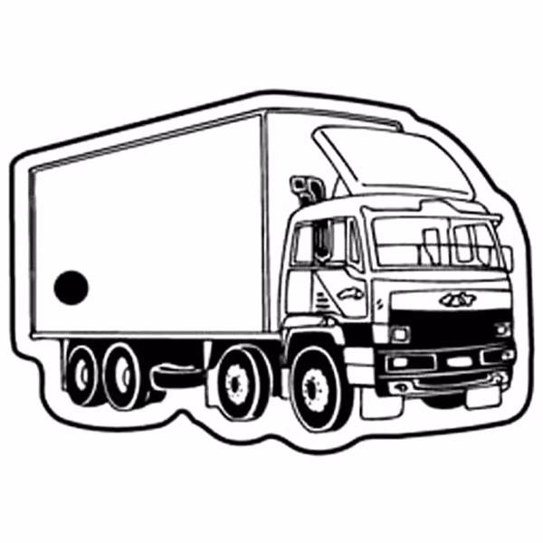 Semi Truck 12 Key Tag - Spot Color