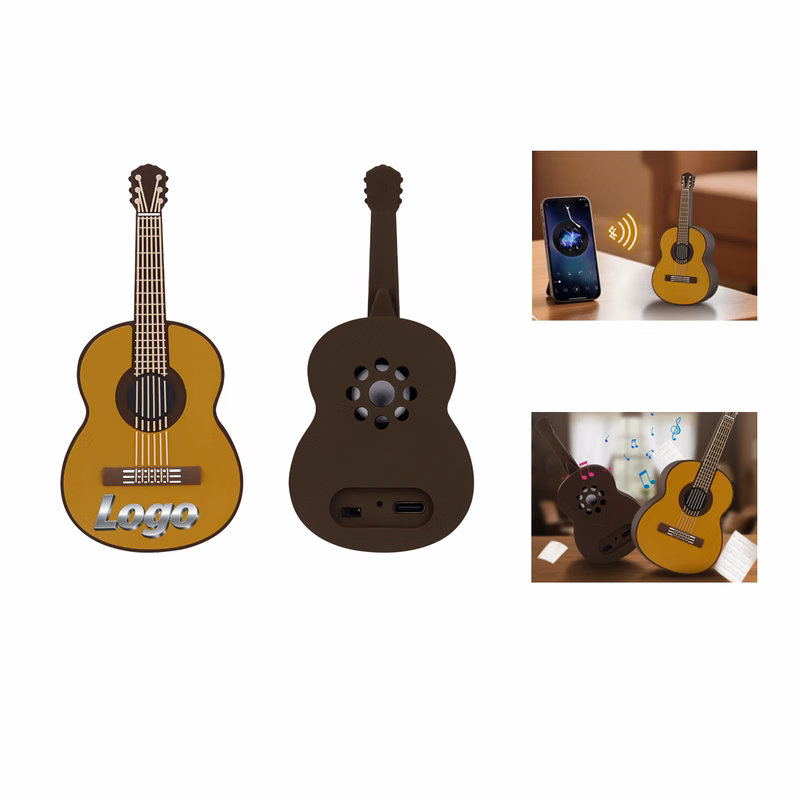 Guitar-Shaped Wireless Bluetooth Speaker