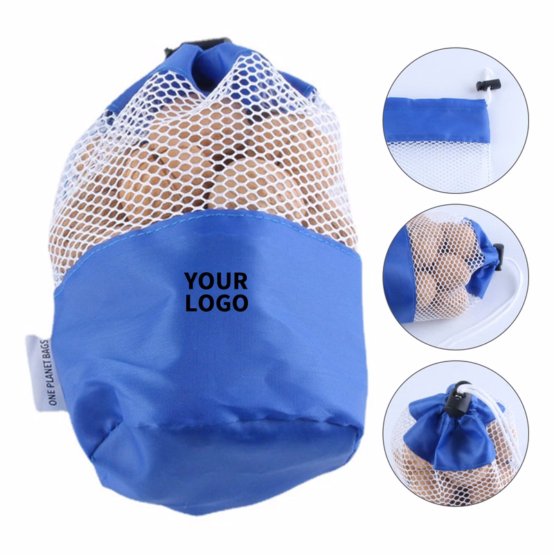 Polyester Mesh Drawstring Gear Pouch