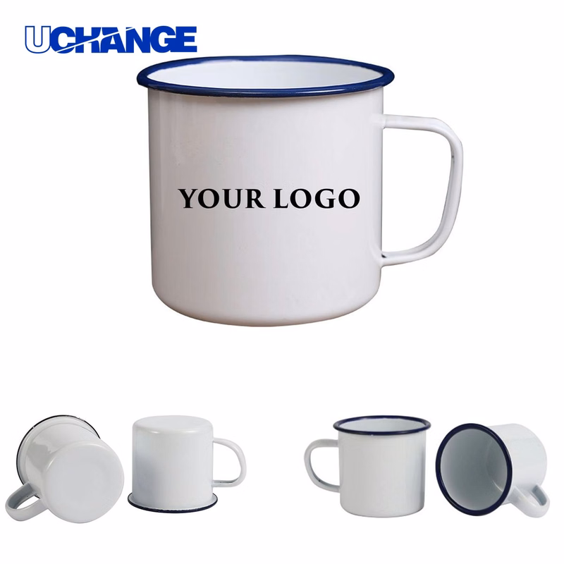Enamel Camping Cup Container