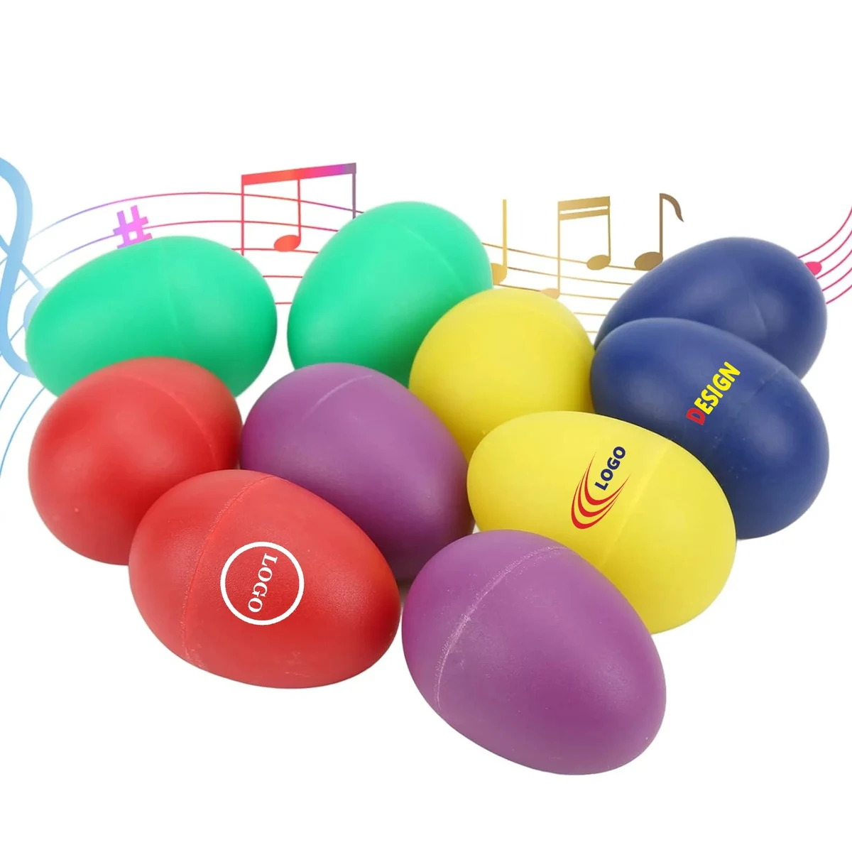 Mini Plastic Egg Shakers Musical Instruments 1