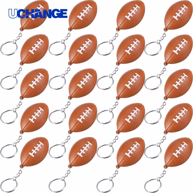 Football Rugby Ball Keychain Accessory