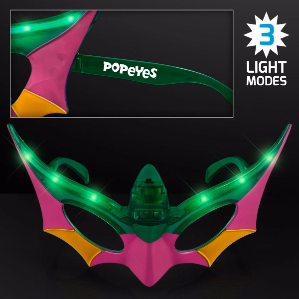 Purple, Green & Gold Mardi Gras Mask LED Shades